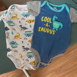 Set of 2 Dinosaur Onesies